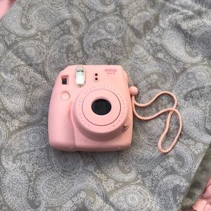 pastel pink Polaroid